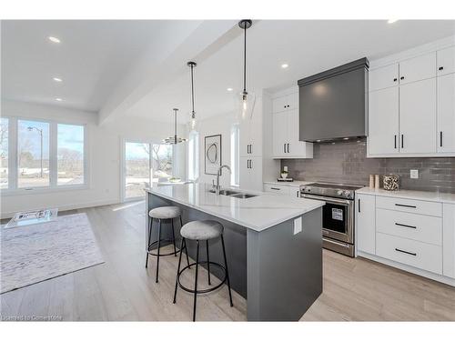 38 Walker Road, Ingersoll, ON - Indoor Photo Showing Kitchen With Double Sink With Upgraded Kitchen