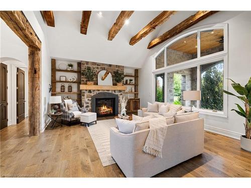 1992 Kilgorman Way, London, ON - Indoor Photo Showing Living Room With Fireplace