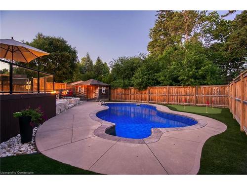 160 Redtail Street, Kitchener, ON - Outdoor With In Ground Pool With Deck Patio Veranda With Backyard