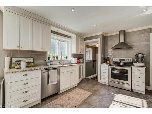 1150 Brantford Highway, Cambridge, ON - Indoor Photo Showing Kitchen With Stainless Steel Kitchen