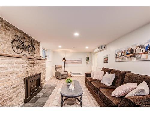 135 Union Street W, Fergus, ON - Indoor Photo Showing Living Room With Fireplace