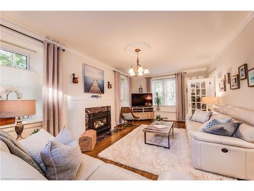 135 Union Street W, Fergus, ON - Indoor Photo Showing Living Room With Fireplace