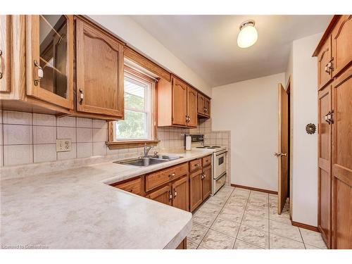 95 Byron Avenue, Kitchener, ON - Indoor Photo Showing Kitchen With Double Sink