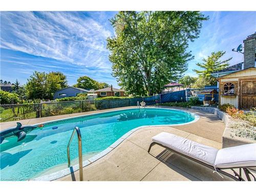 59 Elm Ridge Drive, Kitchener, ON - Outdoor With In Ground Pool With Backyard