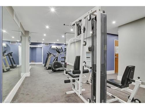 1501-55 Green Valley Drive, Kitchener, ON - Indoor Photo Showing Gym Room