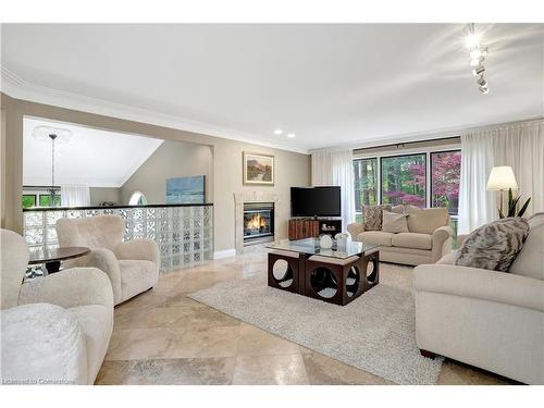 2 Pioneer Grove Road, Puslinch, ON - Indoor Photo Showing Living Room With Fireplace