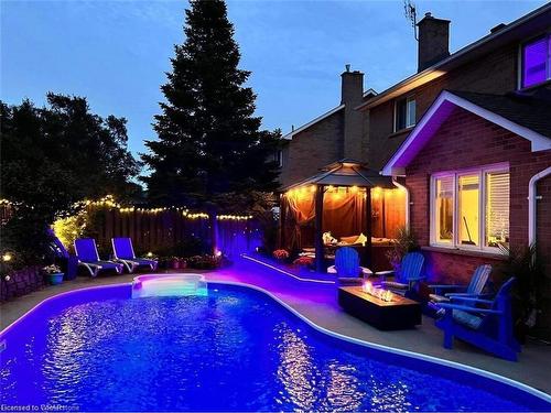 134 Bayne Crescent, Cambridge, ON - Outdoor With In Ground Pool