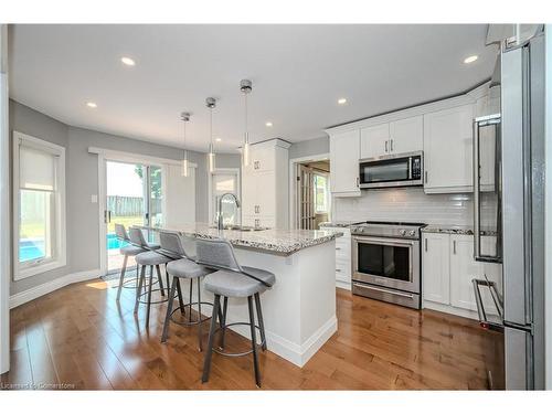 22 Pezzack Street, Cambridge, ON - Indoor Photo Showing Kitchen With Stainless Steel Kitchen With Upgraded Kitchen