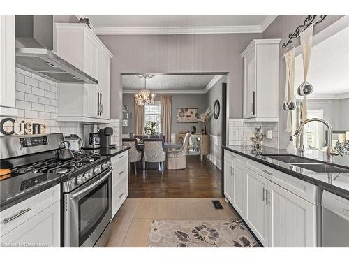 464 Scott Street, St. Catharines, ON - Indoor Photo Showing Kitchen With Double Sink With Upgraded Kitchen