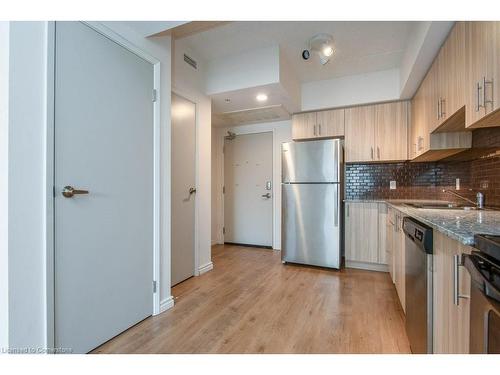 G202-275 Larch Street, Waterloo, ON - Indoor Photo Showing Kitchen With Stainless Steel Kitchen With Double Sink