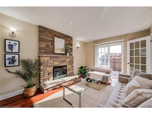 38 Wallace Drive, Cambridge, ON - Indoor Photo Showing Living Room With Fireplace