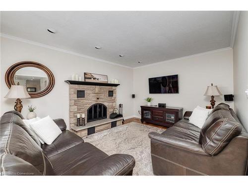 6 Clydebank Drive, Cambridge, ON - Indoor Photo Showing Living Room With Fireplace