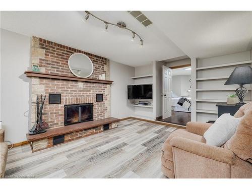 6 Clydebank Drive, Cambridge, ON - Indoor Photo Showing Living Room With Fireplace