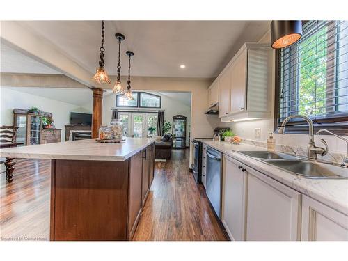 242 Huck Crescent, Kitchener, ON - Indoor Photo Showing Kitchen With Double Sink