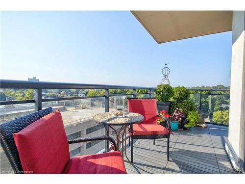 709-155 Caroline Street S, Waterloo, ON - Outdoor With Balcony With View With Exterior