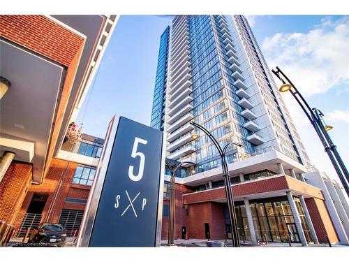 1806-5 Wellington Street S, Kitchener, ON - Outdoor With Balcony With Facade