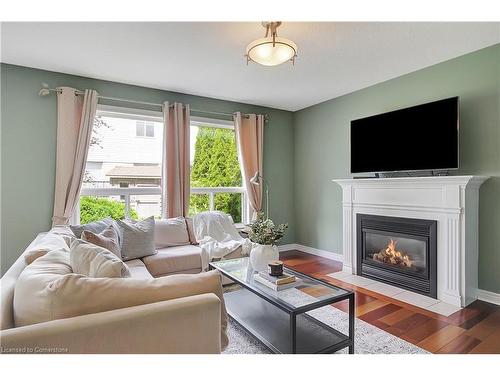 127 Rush Meadow Street, Kitchener, ON - Indoor Photo Showing Living Room With Fireplace