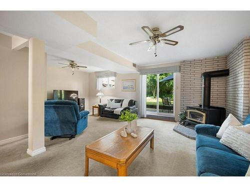 158 The Country Way, Kitchener, ON - Indoor Photo Showing Living Room With Fireplace