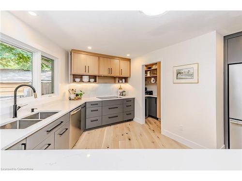 39 Newman Drive, Cambridge, ON - Indoor Photo Showing Kitchen With Double Sink With Upgraded Kitchen