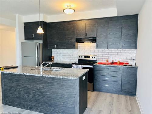 14-142 Foamflower Place, Waterloo, ON - Indoor Photo Showing Kitchen With Double Sink With Upgraded Kitchen