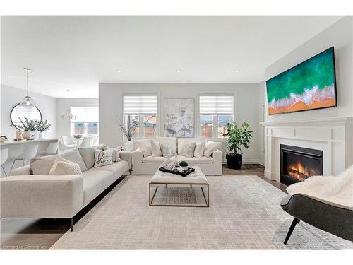 2324 Tokala Trail, London, ON - Indoor Photo Showing Living Room With Fireplace