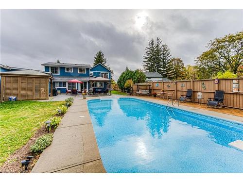 40 Mill Creek Road, Cambridge, ON - Outdoor With In Ground Pool With Backyard