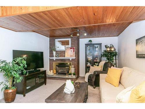 87 Uplands Drive, Kitchener, ON - Indoor Photo Showing Living Room With Fireplace