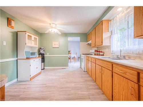 14 Lewis Crescent, Kitchener, ON - Indoor Photo Showing Kitchen With Double Sink