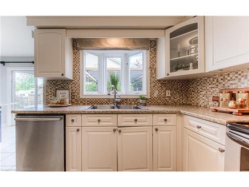 56 Rush Meadow Street, Kitchener, ON - Indoor Photo Showing Kitchen With Double Sink