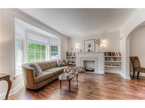 82 Dunham Avenue, Kitchener, ON - Indoor Photo Showing Living Room With Fireplace