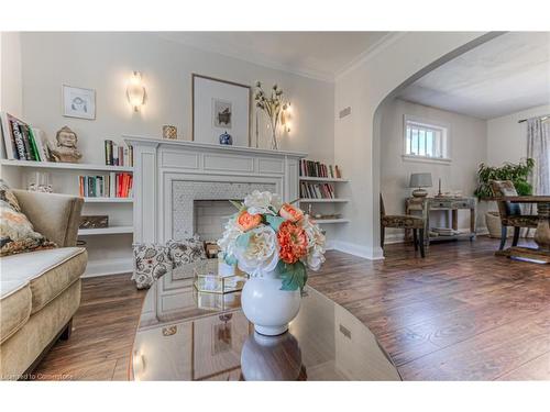 82 Dunham Avenue, Kitchener, ON - Indoor Photo Showing Living Room With Fireplace