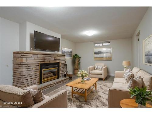 59 Lakeside Drive, Kitchener, ON - Indoor Photo Showing Living Room With Fireplace