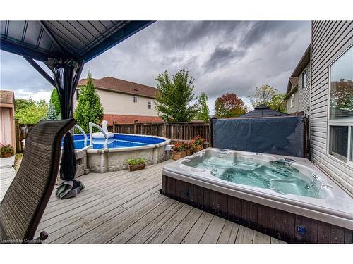 732 Grand Banks Drive, Waterloo, ON - Outdoor With Above Ground Pool With Deck Patio Veranda With Exterior