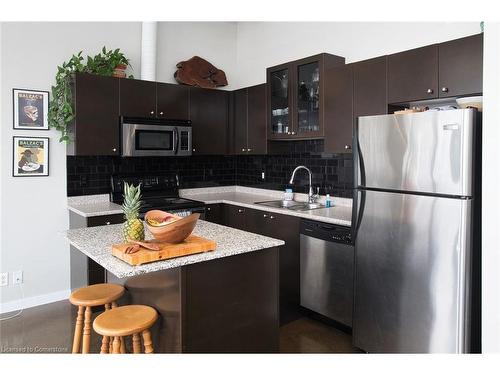 417-404 King Street W, Kitchener, ON - Indoor Photo Showing Kitchen With Double Sink With Upgraded Kitchen