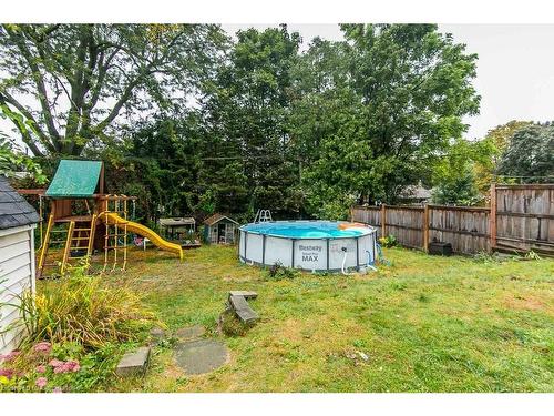 214 Union Street E, Waterloo, ON - Outdoor With Above Ground Pool With Backyard