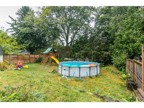 214 Union Street E, Waterloo, ON - Outdoor With Above Ground Pool With Backyard