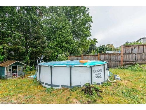 214 Union Street E, Waterloo, ON - Outdoor With Above Ground Pool With Backyard