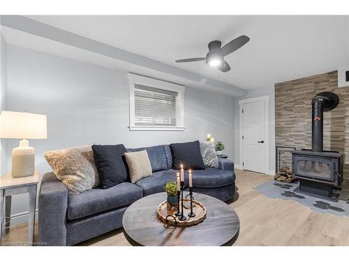 2648 Wilson Place, Innisfil, ON - Indoor Photo Showing Living Room With Fireplace