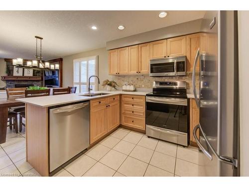 87 Green Bank Drive, Cambridge, ON - Indoor Photo Showing Kitchen With Double Sink