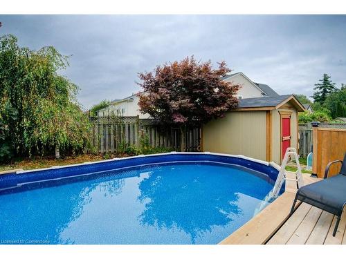 87 Green Bank Drive, Cambridge, ON - Outdoor With Above Ground Pool With Backyard