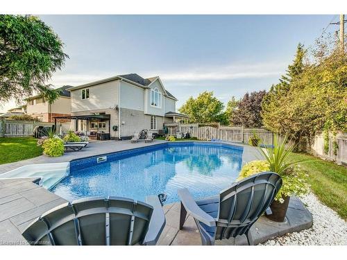 3 Kerwood Drive, Cambridge, ON - Outdoor With In Ground Pool With Backyard