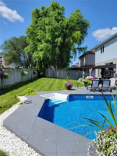 3 Kerwood Drive, Cambridge, ON - Outdoor With In Ground Pool With Backyard