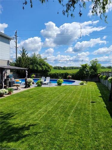 3 Kerwood Drive, Cambridge, ON - Outdoor With In Ground Pool With View