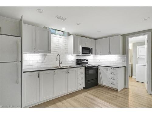 Lower-43 Holm Street, Cambridge, ON - Indoor Photo Showing Kitchen With Double Sink With Upgraded Kitchen