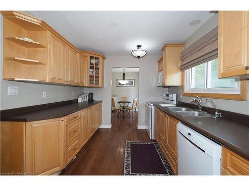 385 Greenbrook Drive, Kitchener, ON - Indoor Photo Showing Kitchen With Double Sink