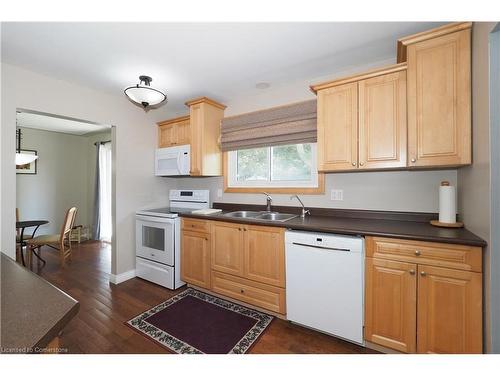 385 Greenbrook Drive, Kitchener, ON - Indoor Photo Showing Kitchen With Double Sink