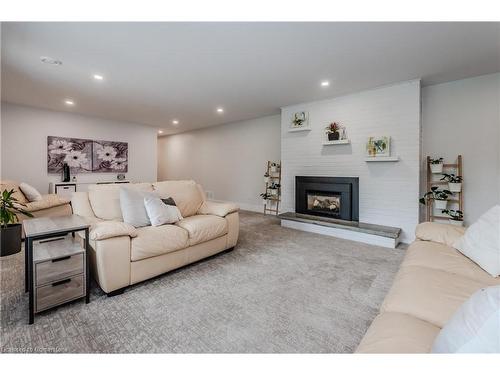 195 Riverbank Drive, Cambridge, ON - Indoor Photo Showing Living Room With Fireplace