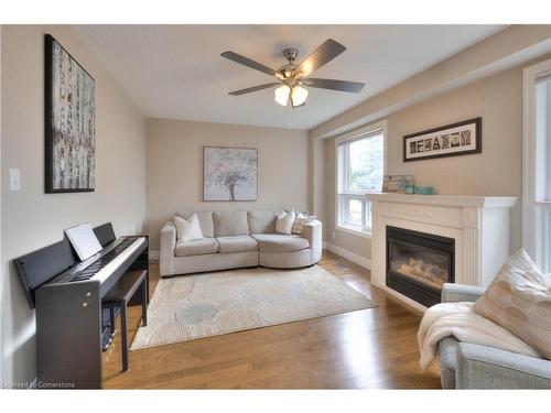 532 Silvermeadow Place, Waterloo, ON - Indoor Photo Showing Living Room With Fireplace