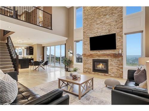 15 Mcwilliams Court, Cambridge, ON - Indoor Photo Showing Living Room With Fireplace