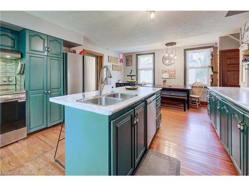 225 Inkerman Street, Palmerston, ON - Indoor Photo Showing Kitchen With Double Sink